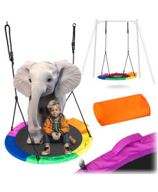 Гойдалка-гніздо Neo-Sport Swingo XXL 120 см, різнокольорова