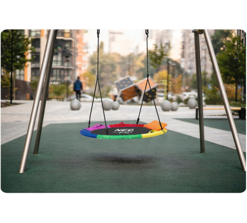 Гойдалка-гніздо Neo-Sport Swingo XXL 120 см, різнокольорова