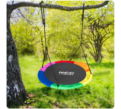 Гойдалка-гніздо Neo-Sport Swingo XXL 120 см, різнокольорова