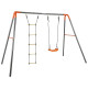 Гойдалка KETTLER SWING COMBI з драбинкою, сіро-помаранчевра