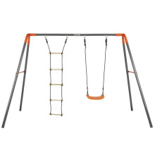 Гойдалка KETTLER SWING COMBI з драбинкою, сіро-помаранчевра