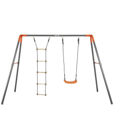 Гойдалка KETTLER SWING COMBI з драбинкою, сіро-помаранчевра