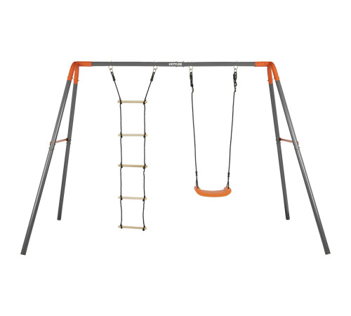 Гойдалка KETTLER SWING COMBI з драбинкою, сіро-помаранчевра
