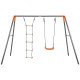 Гойдалка KETTLER SWING COMBI з драбинкою, сіро-помаранчевра