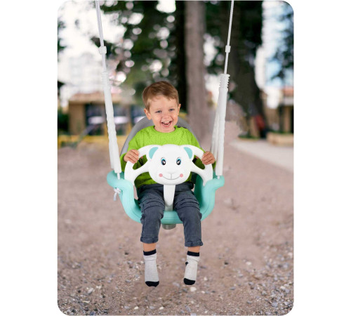 Гойдалка 3-в-1 Ведмежа Ricokids, 130 х 162 см - бірюзова Гойдалка 3-в-1 Ведмежа Ricokids, 130 х 162 см - бірюзова