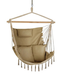 Бразильське крісло-гамак Outtec Boho Sois XXL, бежевий
