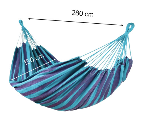 Гамак двомісний Jumi Garden 280 х 150 см - синій + чохол