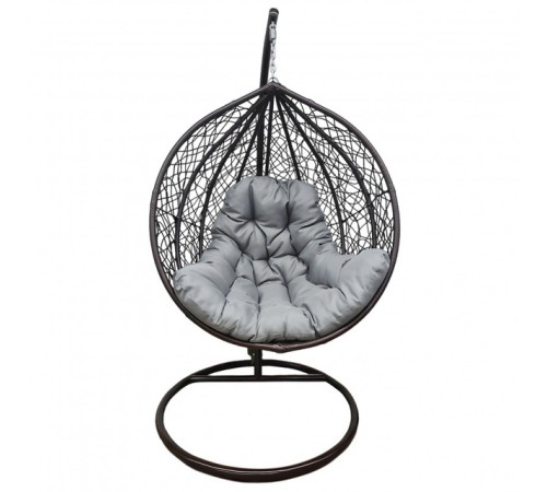 Крісло-гойдалка кокон Bonro 329 L, коричнево-сіре Крісло-гойдалка кокон Bonro 329 L, коричнево-сіре