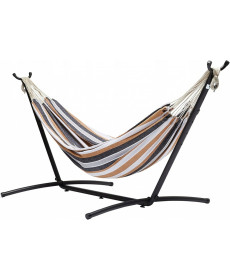 Гамак двомісний з каркасом Bonro B-090 різнокольоровий