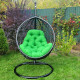 Крісло‑кокон підвісне GreenGard Графіт, зелене