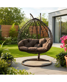 Крісло‑кокон підвісне GreenGard Венге 112-2, коричневе