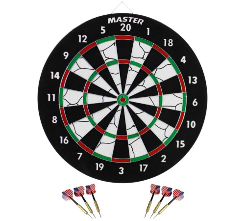 Дартс двосторонній 2в1 MASTER MAS-E050 - 45 см Дартс двосторонній 2в1 MASTER MAS-E050 - 45 см