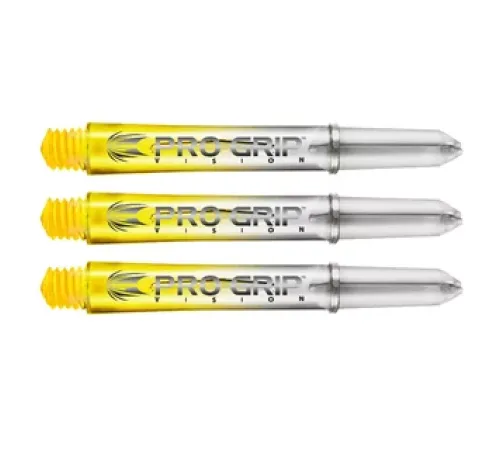 Наконечники для дротиків Shaft Target Pro Grip Vision Yellow Intermediate – 3 шт