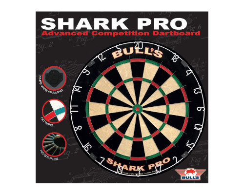 Сизалевий дартборд Bull's Shark Pro 45 см