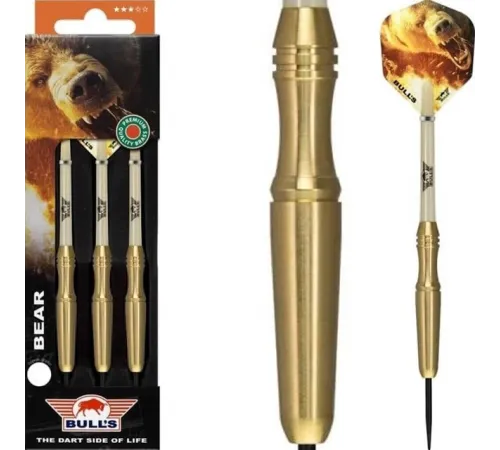 Дротики Bull's Bear Brass Steel dart 3шт - гладка латунь