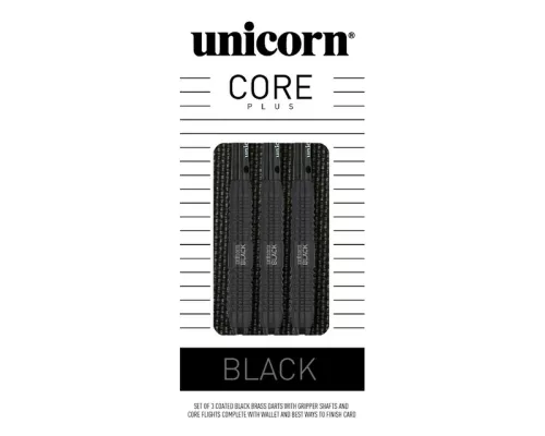 Дротики Unicorn Core Plus Black Brass Soft S2 3 шт.