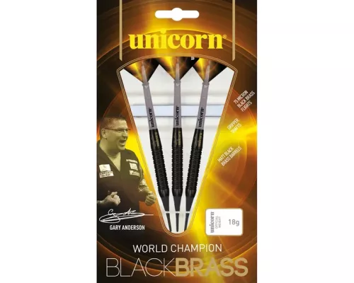 М'які дротики Unicorn WC Black Brass Gary Anderson, 3 шт