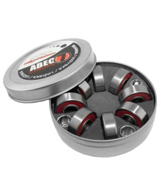 Хромові підшипники у металевій коробці ABEC-7 RS NILS EXTREME - червоні/8 шт.