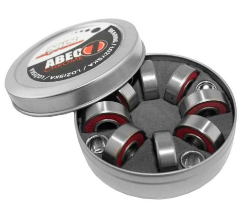 Хромові підшипники у металевій коробці ABEC-7 RS NILS EXTREME - червоні/8 шт. Хромові підшипники у металевій коробці ABEC-7 RS NILS EXTREME - червоні/8 шт.