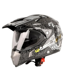Шолом для мотокросу W-TEC NK-311 enduro BLENDA 2019 розмір M 57-58 см, чорно-сірий