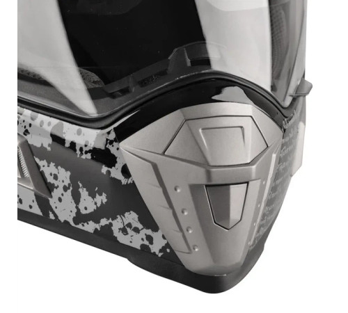 Шолом для мотокросу W-TEC NK-311 enduro BLENDA 2019 розмір M 57-58 см, чорно-сірий