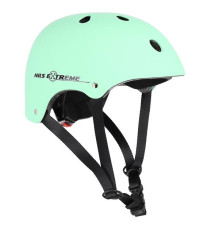 MTV12 ZIELONY MATOWY ROZM. XL (55-61 cm) KASK NILS EXTREME