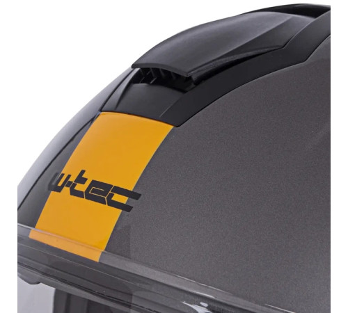 Шолом мотоциклетний W-TEC V586 Urbaztec розмір XS 53-54 см, жовто-сірий