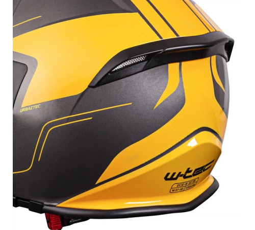 Шолом мотоциклетний W-TEC V586 Urbaztec розмір XS 53-54 см, жовто-сірий