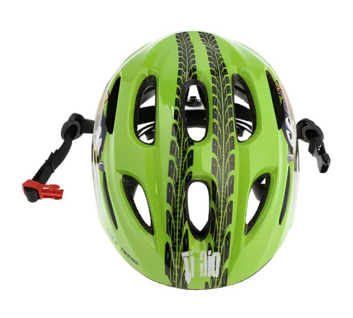 Дитячий шолом NILS EXTREME MTW01 LED розмір XS 44-48 см, зелений