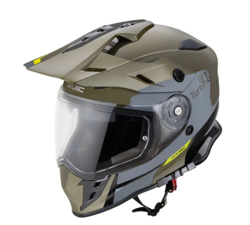 Мотоциклетний шолом W-TEC V331 PR Graphic розмір XS 53-54 см, хакі