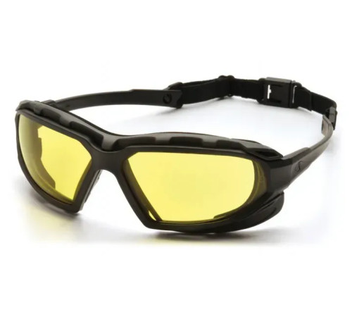 Окуляри захисні з ущільнювачем Pyramex Highlander-PLUS Anti-Fog, жовті Окуляри захисні з ущільнювачем Pyramex Highlander-PLUS Anti-Fog, жовті