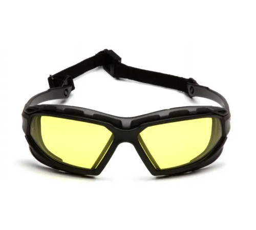 Окуляри захисні з ущільнювачем Pyramex Highlander-PLUS Anti-Fog, жовті Окуляри захисні з ущільнювачем Pyramex Highlander-PLUS Anti-Fog, жовті