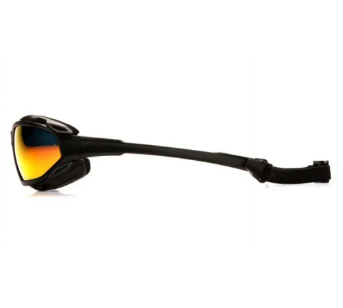 Окуляри захисні з ущільнювачем Pyramex Highlander-PLUS Anti-Fog, червоні