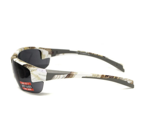 Окуляри захисні Global Vision Hercules-7 White Camo, сірі