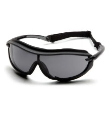 Окуляри захисні з ущільнювачем Pyramex XS3 Plus (gray) Anti-Fog, сірі