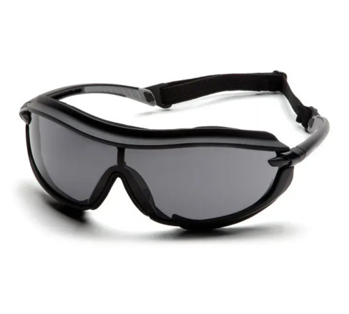 Окуляри захисні з ущільнювачем Pyramex XS3 Plus (gray) Anti-Fog, сірі Окуляри захисні з ущільнювачем Pyramex XS3 Plus (gray) Anti-Fog, сірі