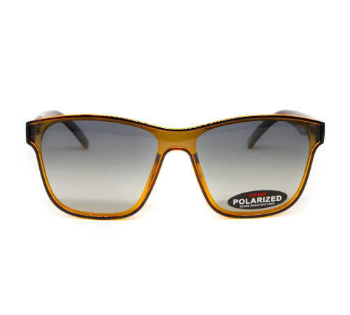 Окуляри поляризаційні BluWater Saltee Polarized, сірі з градієнтом лінзи в коричневій напівпрозорій оправі