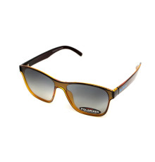 Окуляри поляризаційні BluWater Saltee Polarized, сірі з градієнтом лінзи в коричневій напівпрозорій оправі