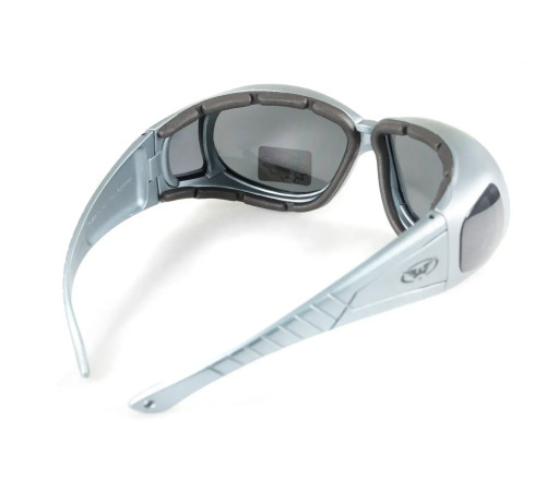 Окуляри захисні з ущільнювачем Global Vision Outfitter Metallic Anti-Fog, сірі