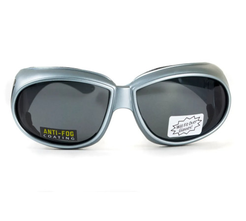 Окуляри захисні з ущільнювачем Global Vision Outfitter Metallic Anti-Fog, сірі