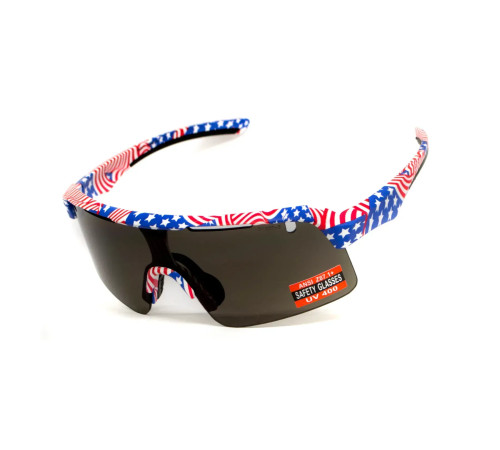 Окуляри захисні Global Vision Holeshot USA Flag, сірі Окуляри захисні Global Vision Holeshot USA Flag, сірі