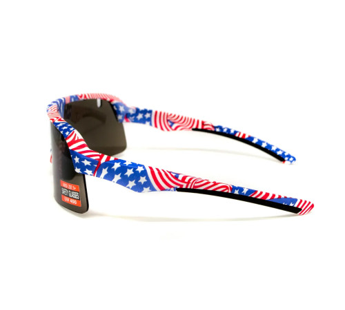 Окуляри захисні Global Vision Holeshot USA Flag, сірі Окуляри захисні Global Vision Holeshot USA Flag, сірі