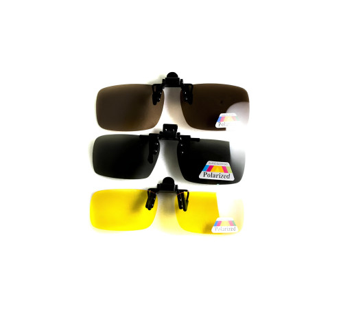 Полярізаційна накладка на окуляри, темно-зелена Полярізаційна накладка на окуляри, темно-зелена