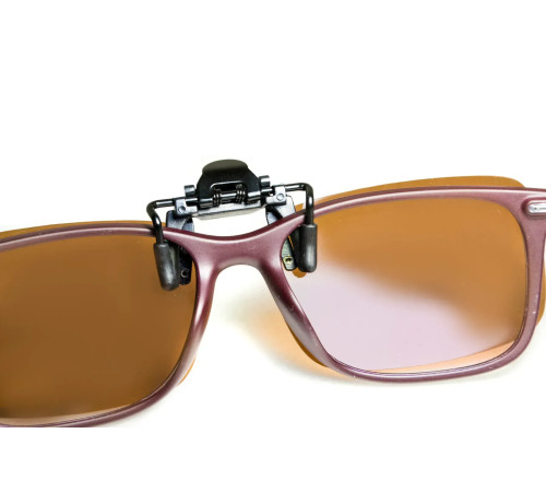 Полярізаційна накладка на окуляри, коричнева Полярізаційна накладка на окуляри, коричнева