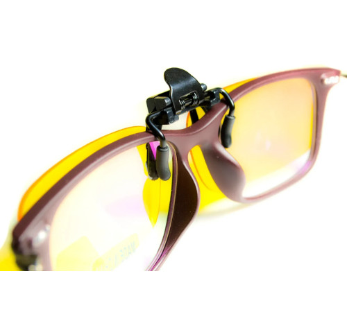 Полярізаційна накладка на окуляри, жовта