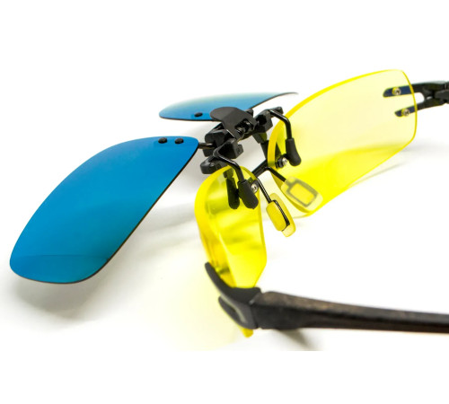 Полярізаційна накладка на окуляри, зелена Полярізаційна накладка на окуляри, зелена