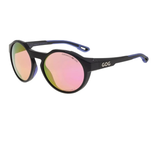 Окуляри захисні GOG Manaslu Photochromic Cat.2-4, чорно-сині