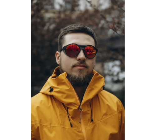 Окуляри захисні GOG Manaslu Photochromic Cat.2-4, чорно-червоні
