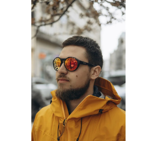 Окуляри захисні GOG Manaslu Photochromic Cat.2-4, чорно-червоні