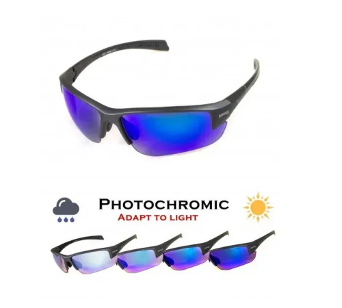 Окуляри захисні фотохромні Global Vision Hercules-7 Photochromic Anti-Fog, сині